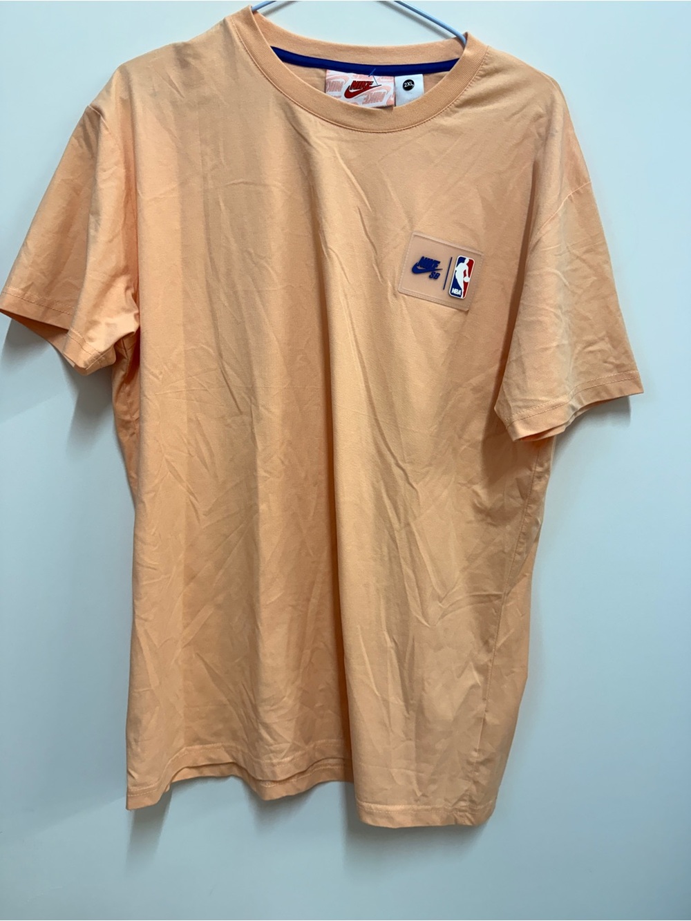 Nike Men’s Peach Short Sleeve NBA Patch Tee